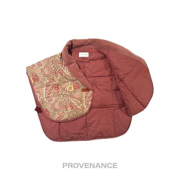 🔴 Celine Logo Padded Down Vest - Red Paisley - Picture 3 of 9